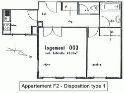 F2 - Résidence Facotel - Type 1