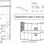 Studio étudiant type 3 avec balcon - Résidence Facotel